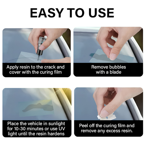 Caranmi GlassFix — Windshield Chip & Crack Repair Kit